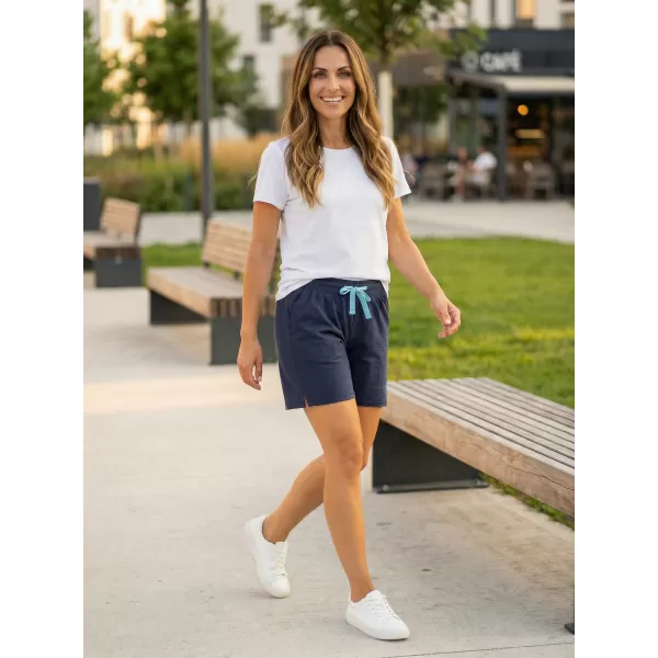  Pantaloni scurți de damă ALTISPORT ARBELA LPAT513 ALBASTRU INCHIS 