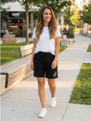 Pantaloni scurți de damă ALTISPORT ARBELA LPAT513 NEGRU