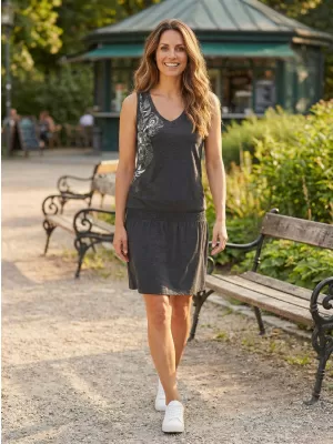 Rochie ALTISPORT ELAXA LSKT335 NEGRU
