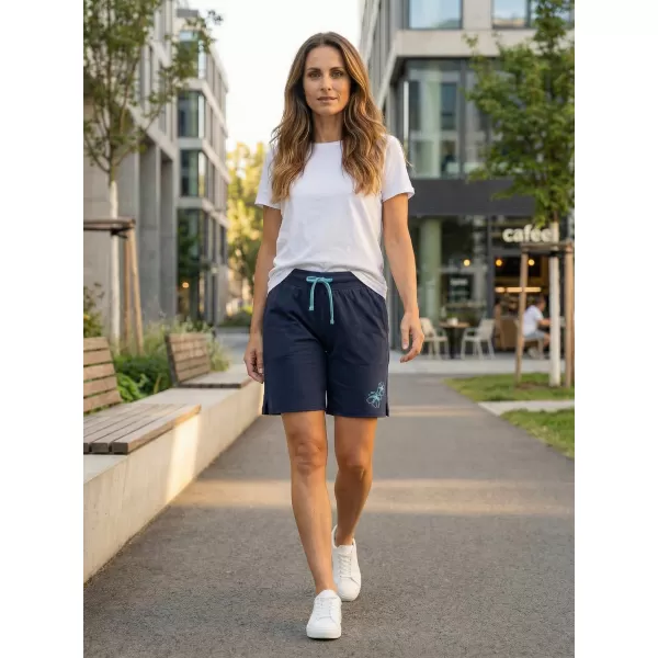  Pantaloni scurți de damă ALTISPORT ARBELA LPAT513 ALBASTRU INCHIS 