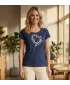 Tricou pentru femei ALTISPORT ALW058122 ALBASTRU MIEZUL NOPȚII