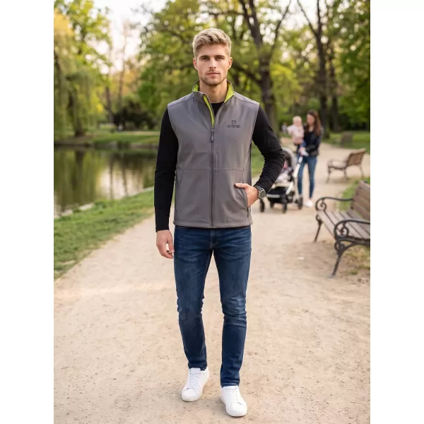  Vestă softshell pentru bărbați ALTISPORT ALM006517 GRI OȚEL 