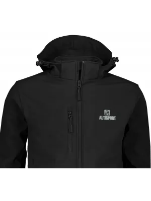 Jachetă softshell pentru bărbați ALTISPORT ALM006522 NEGRU