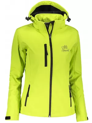 Jachetă softshell pentru femei ALTISPORT ALW056521 LĂMÂIE VERDE