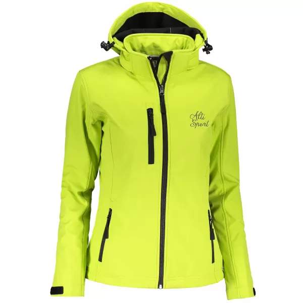  Jachetă softshell pentru femei ALTISPORT ALW056521 LĂMÂIE VERDE 