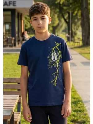 Tricou pentru copii ALTISPORT ALK027138 ALBASTRU MIEZUL NOPȚII