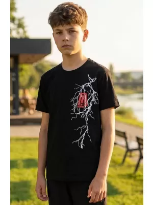 Tricou pentru copii ALTISPORT ALK027138 NEGRU