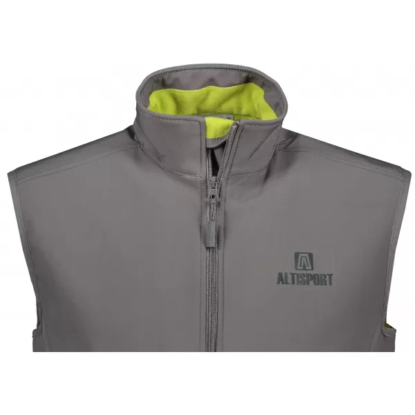  Vestă softshell pentru bărbați ALTISPORT ALM006517 GRI OȚEL 