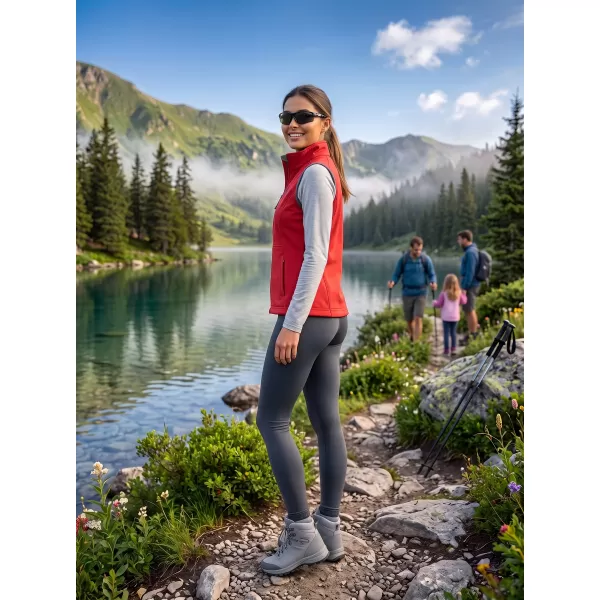  Vesta softshell dama ALTISPORT ALW056516 ROȘU 