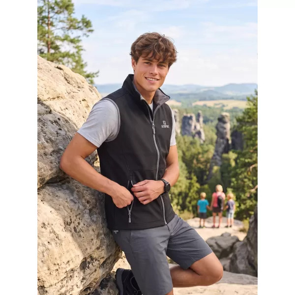  Vestă softshell pentru bărbați ALTISPORT ALM006517 NEGRU 