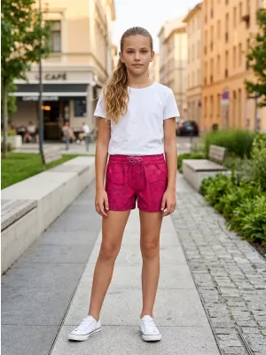 Pantaloni scurți ai fetei SAM 73 SHELLY GS 526 ROZ ÎNCHIS