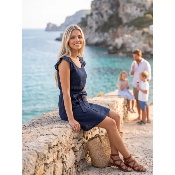  Rochie KIXMI LESLIE ALBASTRU INCHIS 