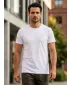 Tricou pentru bărbați cu mâneci scurte SAM 73 TOBIAS MT 776 ALB
