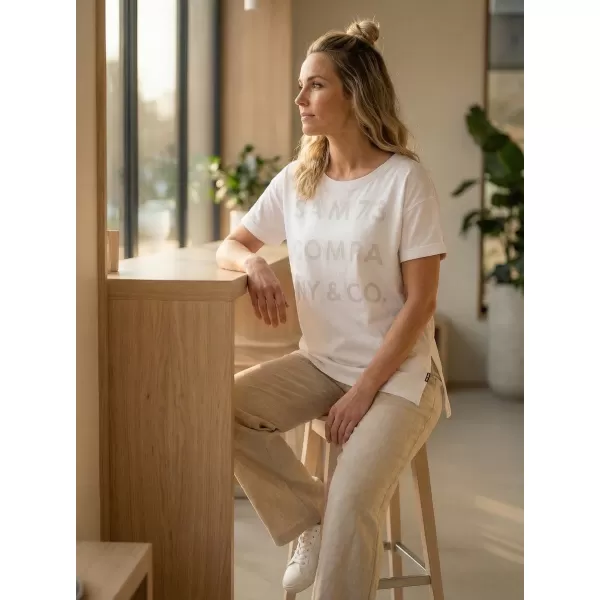 Tricou pentru femei cu mâneci scurte SAM 73 NINA WT 818 ALB 