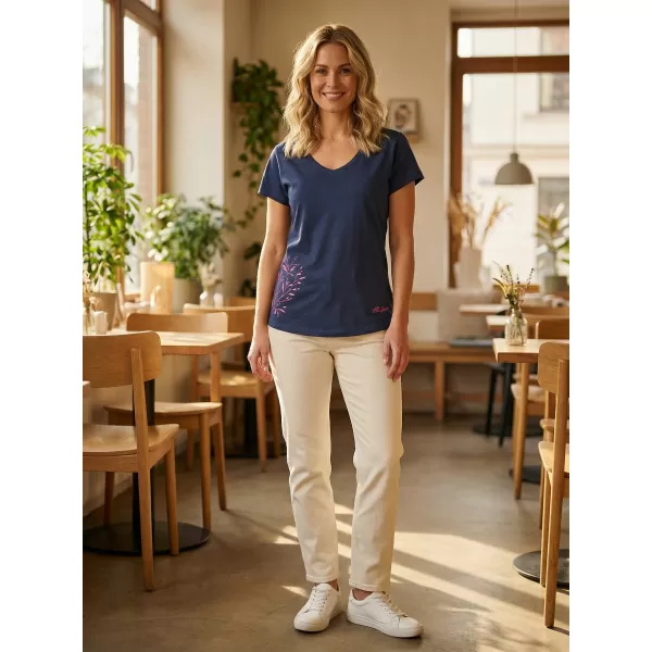  Tricou pentru femei ALTISPORT ECYLA LTST767 ALBASTRU INCHIS 