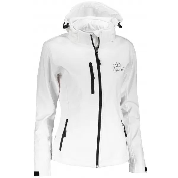  Jachetă softshell pentru femei ALTISPORT ALW056521 ALB 