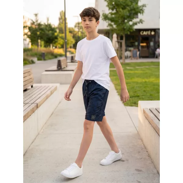  Pantaloni scurți de băieți SAM 73 FELIX BS 532 ALBASTRU ÎNCHIS 