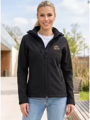 Jachetă softshell pentru femei ALTISPORT ALW056521 NEGRU