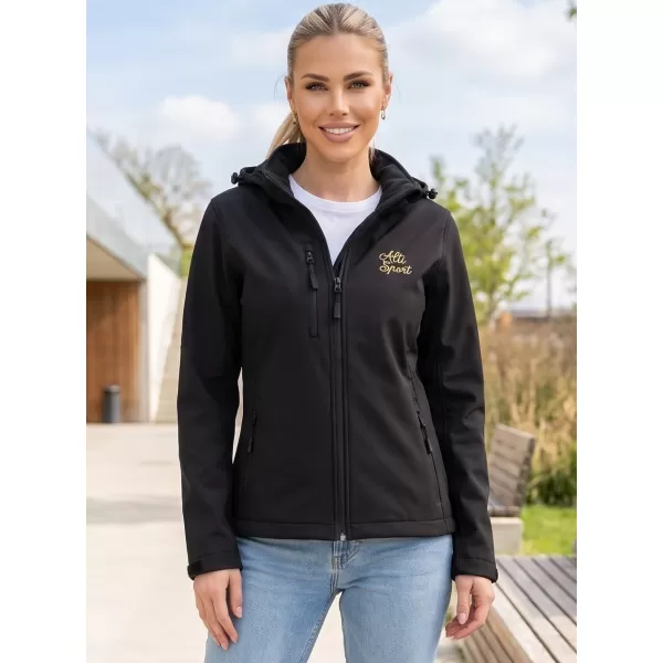  Jachetă softshell pentru femei ALTISPORT ALW056521 NEGRU 