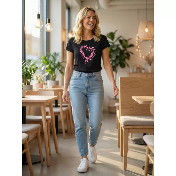  Tricou pentru femei ALTISPORT ALW058122 NEGRU ROZ 