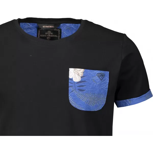  Tricou pentru bărbați KIXMI LARKIN NEGRU 