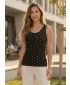 Maieu de damă ALTISPORT LUCIA LTST775 IMPRIMEU NEGRU