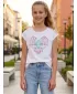Tricou de fată cu mâneci scurte SAM 73 FREYA GT 550 ALB