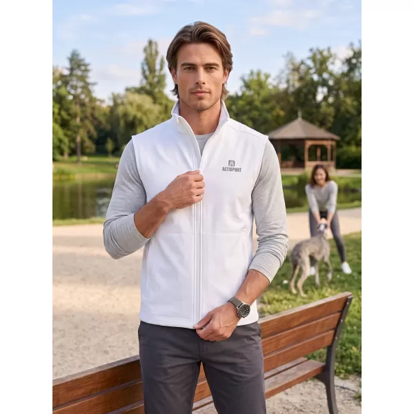  Vestă softshell pentru bărbați ALTISPORT ALM006517 ALB 