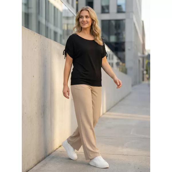  Tricou pentru femei cu mâneci scurte SAM 73 SUSAN WT 813 NEGRU 