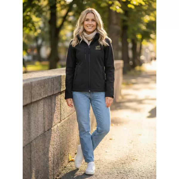  Jachetă softshell pentru femei ALTISPORT ALW056521 NEGRU 