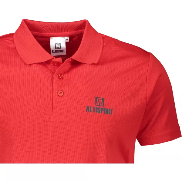  Tricou funcțional pentru bărbați cu guler ALTISPORT ALM006217 ROȘU 