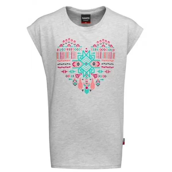  Tricou de fată cu mâneci scurte SAM 73 FREYA GT 550 GRI 