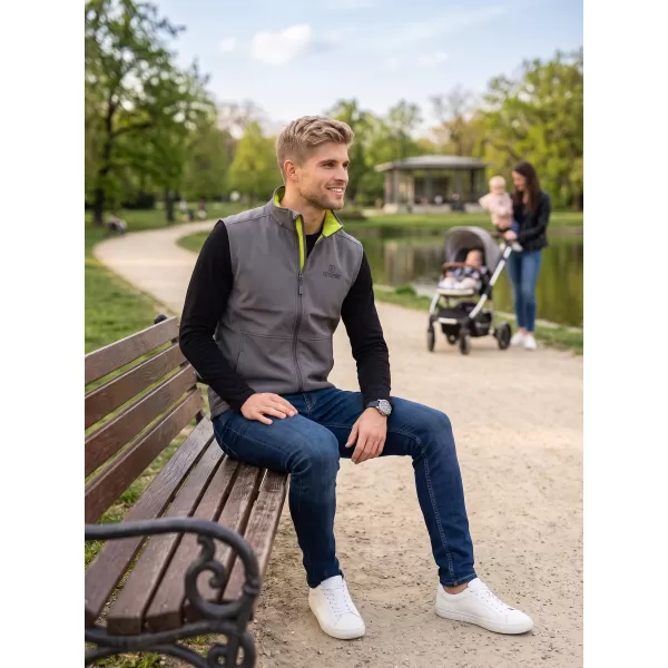  Vestă softshell pentru bărbați ALTISPORT ALM006517 GRI OȚEL 