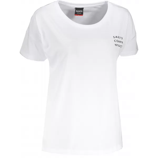  Tricou pentru femei cu mâneci scurte SAM 73 SIAN WT 820 ALB 