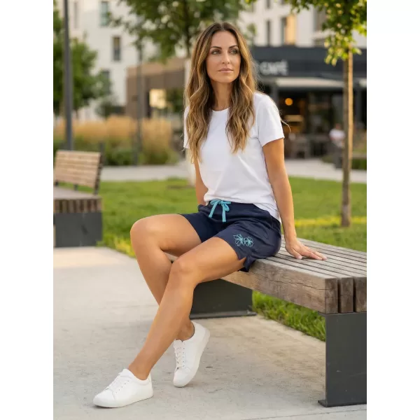  Pantaloni scurți de damă ALTISPORT ARBELA LPAT513 ALBASTRU INCHIS 