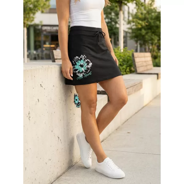  Fusta de dama ALTISPORT ALW016604 NEGRU ȘI ALBASTRU 