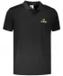 Tricou funcțional pentru bărbați cu guler ALTISPORT ALM006217 NEGRU ȘI AURIU