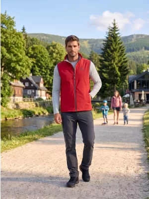 Vestă softshell pentru bărbați ALTISPORT ALM006517 ROȘU