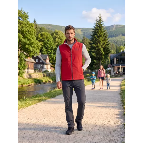  Vestă softshell pentru bărbați ALTISPORT ALM006517 ROȘU 