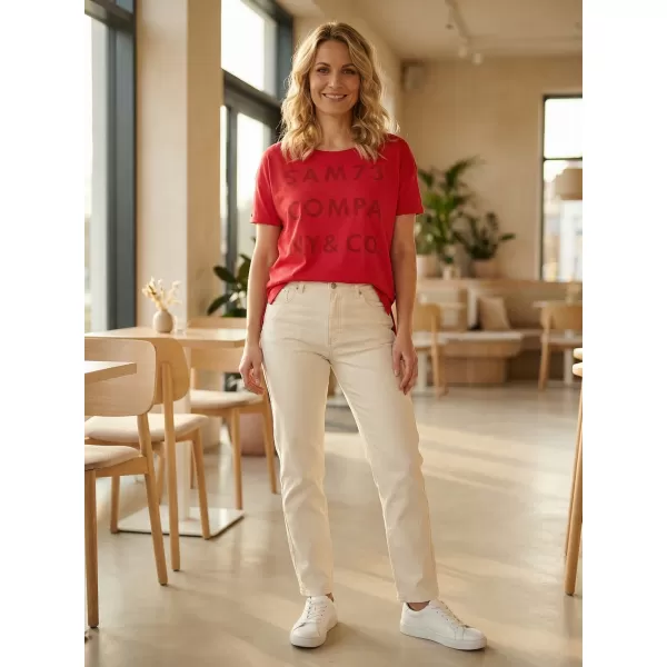  Tricou pentru femei cu mâneci scurte SAM 73 NINA WT 818 ROŞU 