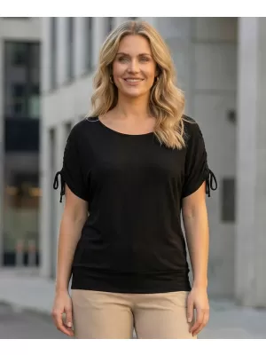 Tricou pentru femei cu mâneci scurte SAM 73 SUSAN WT 813 NEGRU
