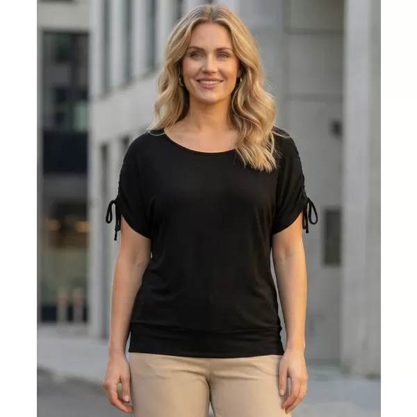  Tricou pentru femei cu mâneci scurte SAM 73 SUSAN WT 813 NEGRU 