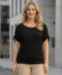 Tricou pentru femei cu mâneci scurte SAM 73 SUSAN WT 813 NEGRU