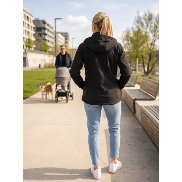  Jachetă softshell pentru femei ALTISPORT ALW056521 NEGRU 