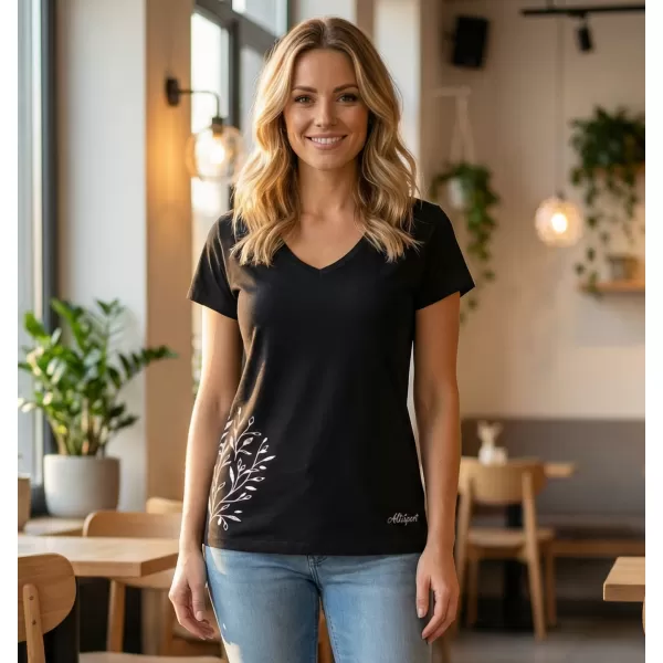  Tricou pentru femei ALTISPORT ECYLA LTST767 NEGRU 