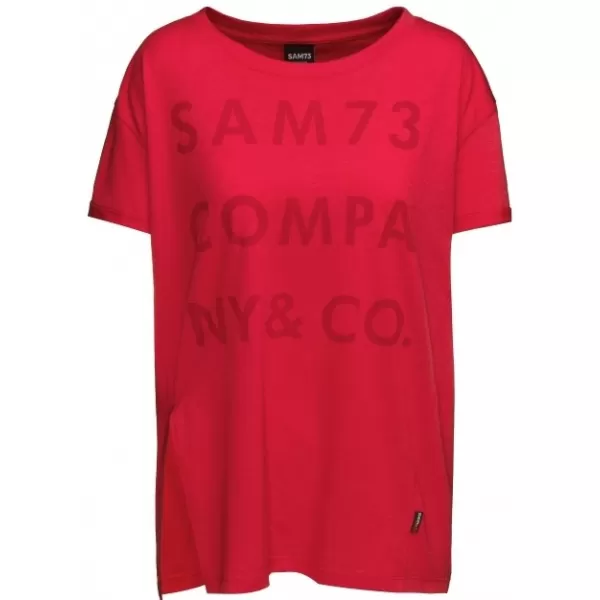  Tricou pentru femei cu mâneci scurte SAM 73 NINA WT 818 ROŞU 