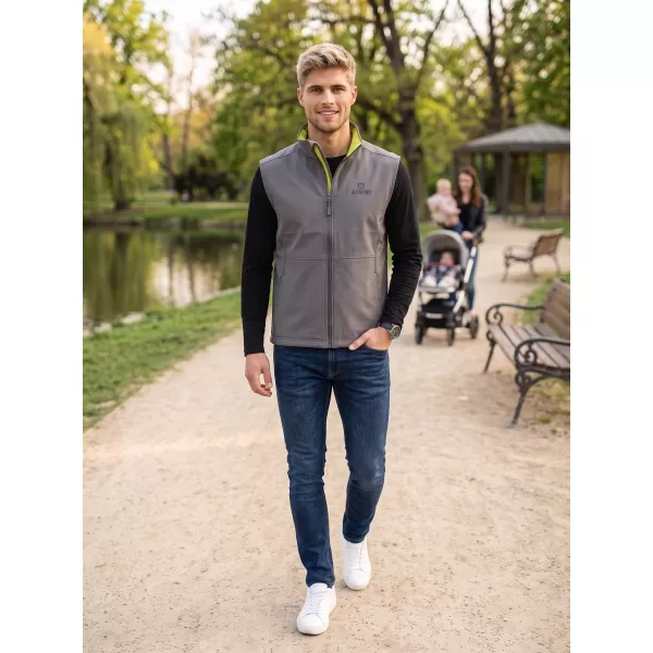  Vestă softshell pentru bărbați ALTISPORT ALM006517 GRI OȚEL 