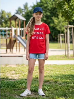 Tricou de fată cu mâneci scurte SAM 73 MELANIE GT 551 ROŞU