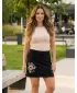 Fusta de dama ALTISPORT ALW016604 NEGRU SI AURIU