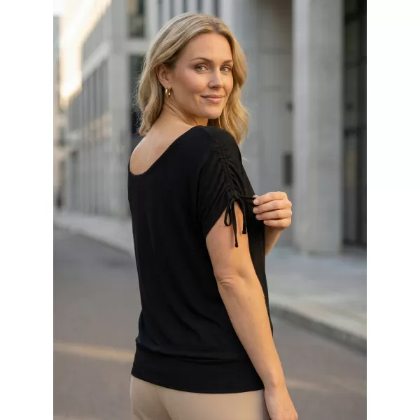  Tricou pentru femei cu mâneci scurte SAM 73 SUSAN WT 813 NEGRU 